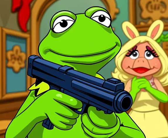 kermit with a gun