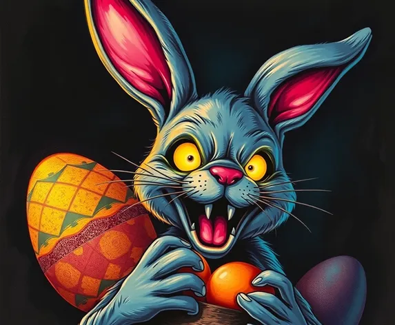 scary easter bunny images