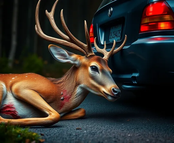 deer hit by car