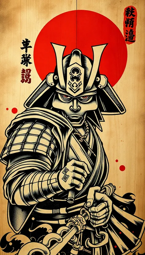 samurai tattoo drawing