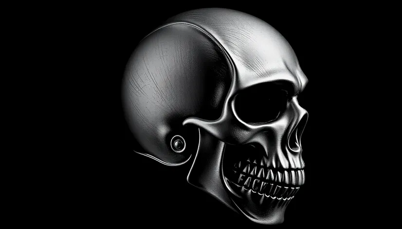 skull motorcycle helmet