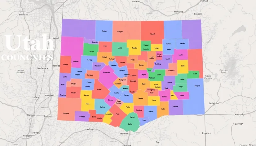 utah counties map