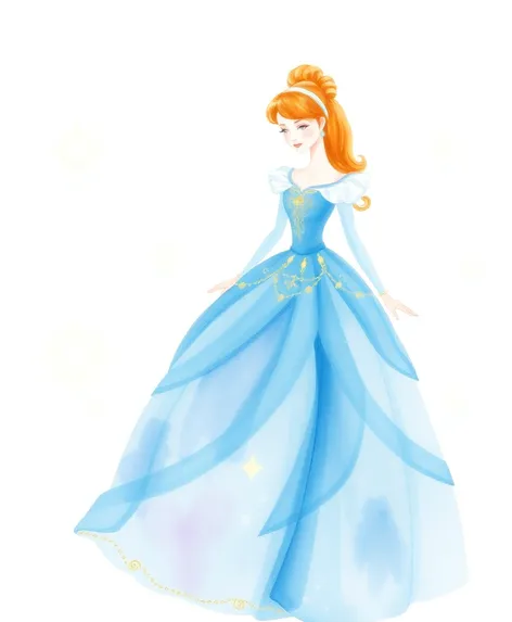 watercolor cinderella