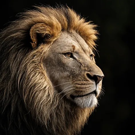 lion head in profile