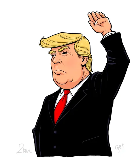 trump with head up