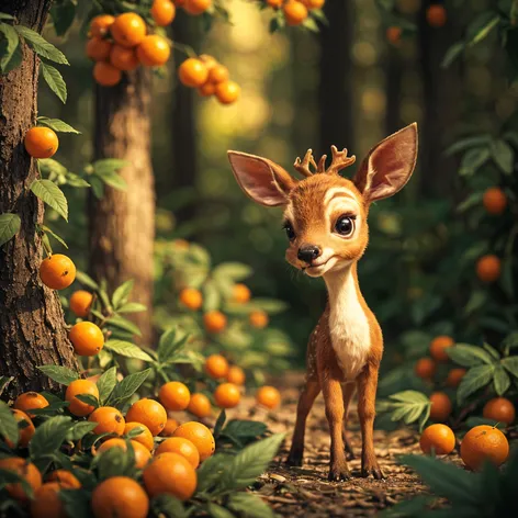 animated baby deer in