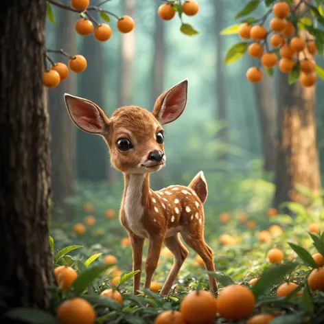 animated baby deer in