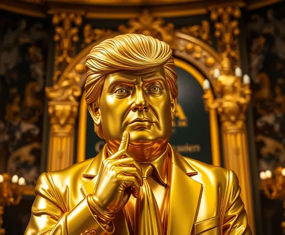 trump gold idol photos