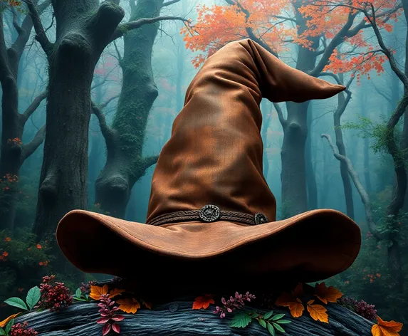 brown wizard hat