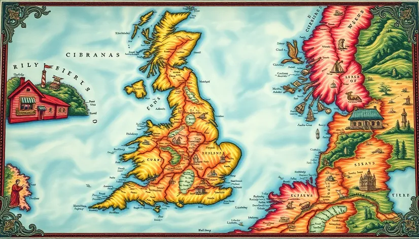 england scotland map