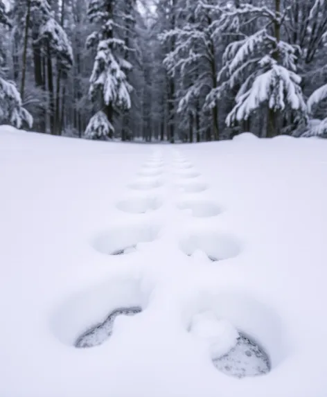 bobcat tracks in snow