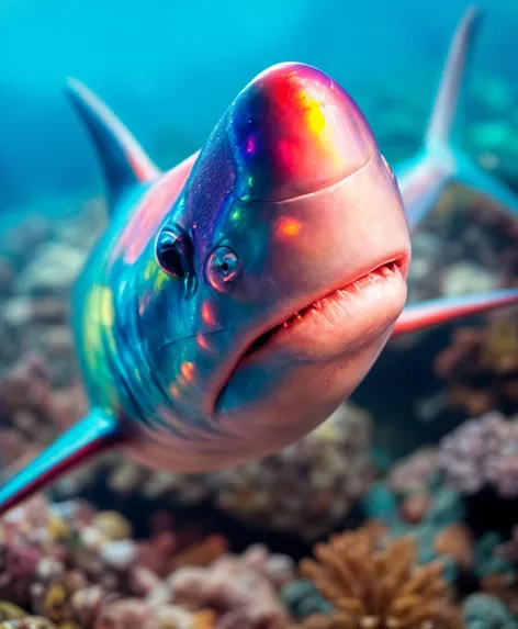 iridescent shark