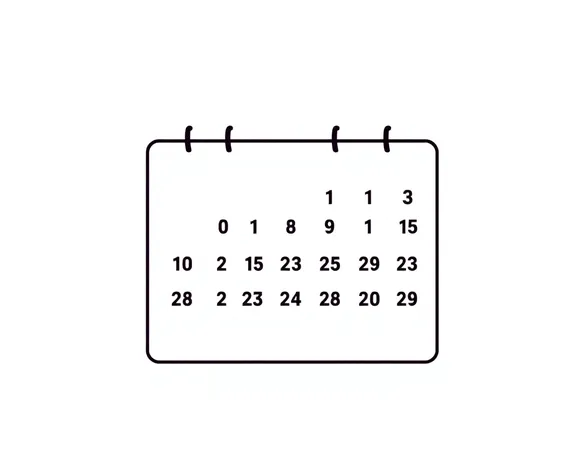 calendar school clipart