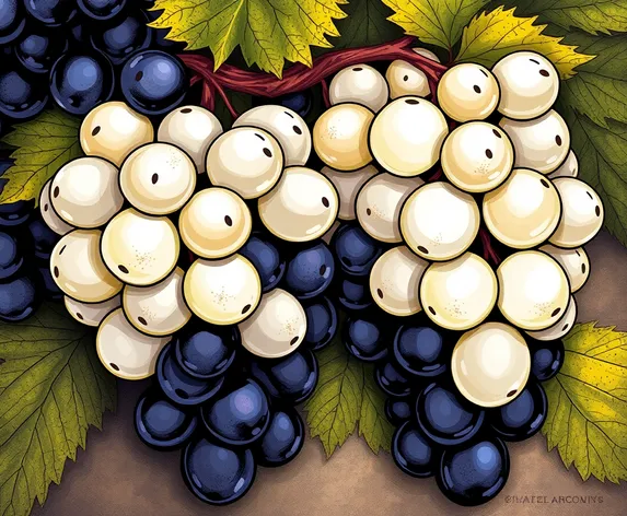 dibujos de grape blanco