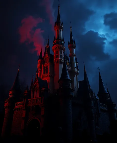 fire disney castle