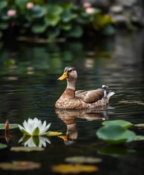 duck swimming float