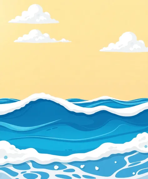 ocean waves cartoon