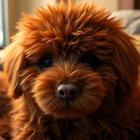 brown fluffy hair