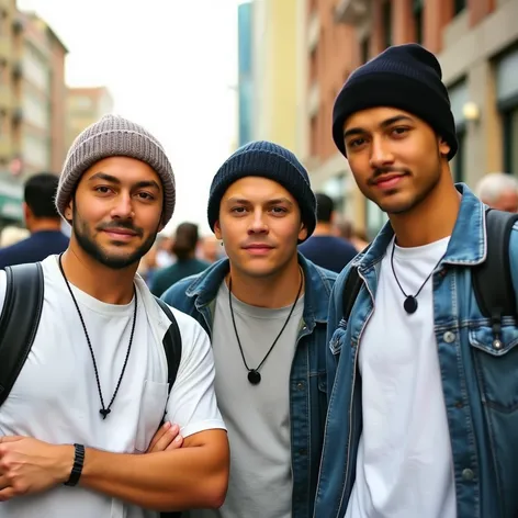 men in beanies