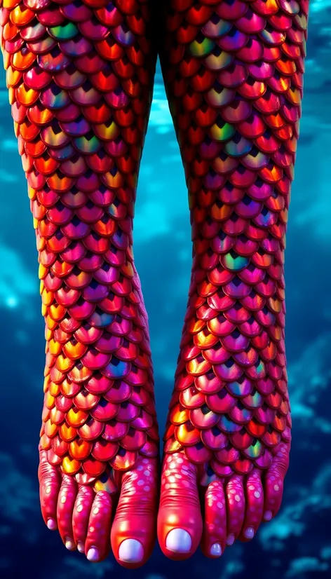 ariel mermaid feet