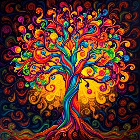 colorful tree of life