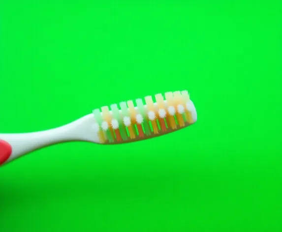 toothbrush top down green