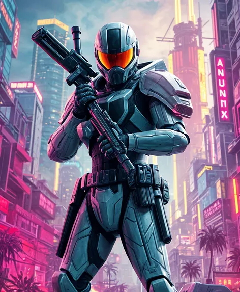 futuristic soldier