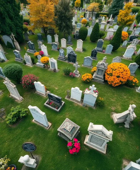 cemetery top down