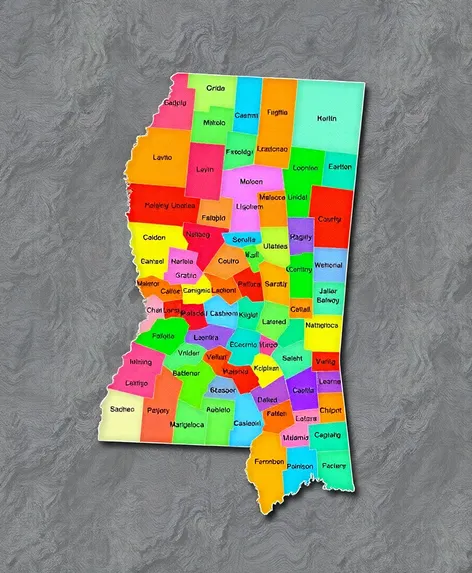 mississippi by county