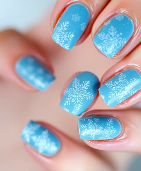 nail art designs snowflakes