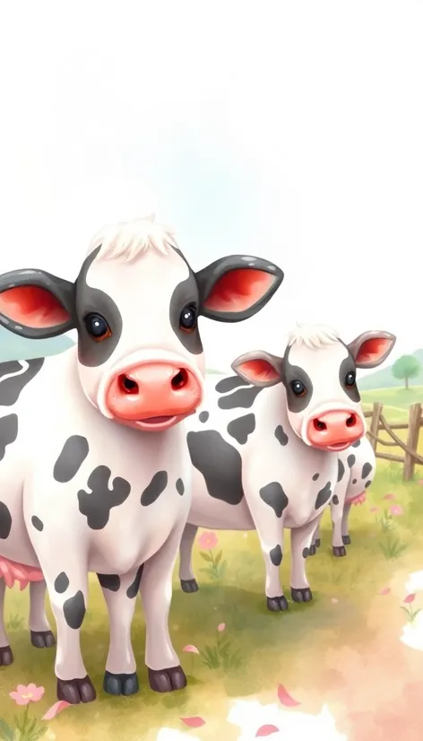 kawaii cows