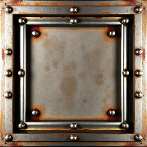 metal frame with sqaure