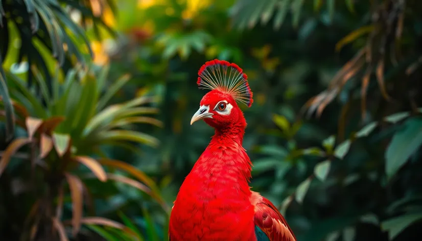 red peacock