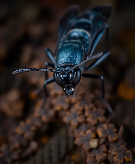 all black wasp