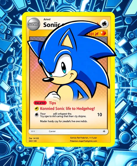 sonic pokemon card