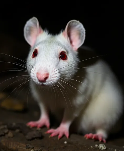 white rat red eyes