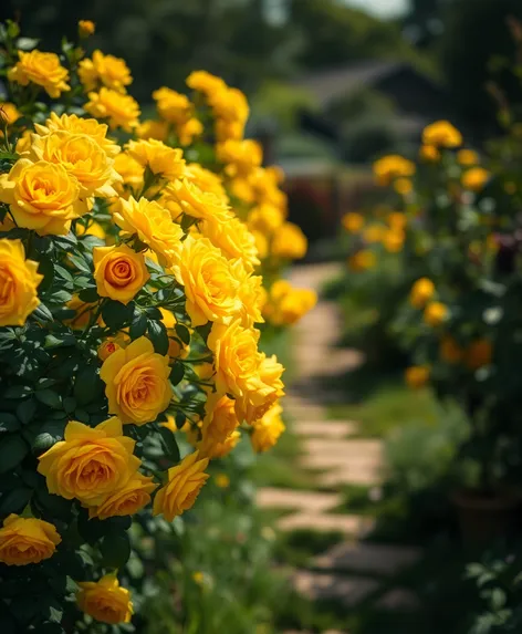 yellow rose bushes