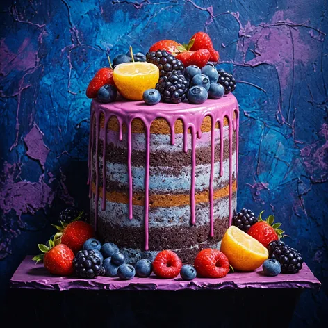 wall designed cake