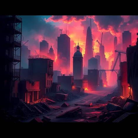 city being destroyed