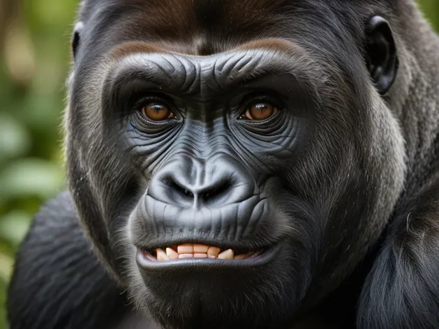 gorilla smiling