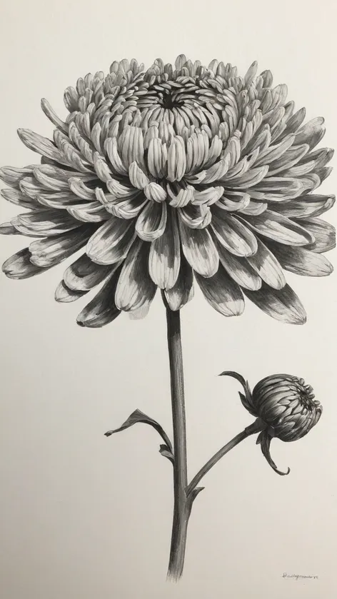 chrysanthemum drawing