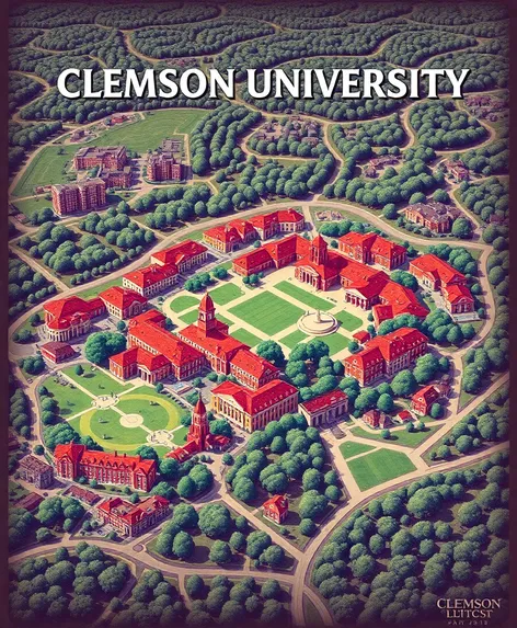 clemson south carolina map