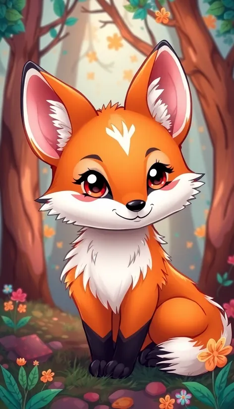 anime cute fox