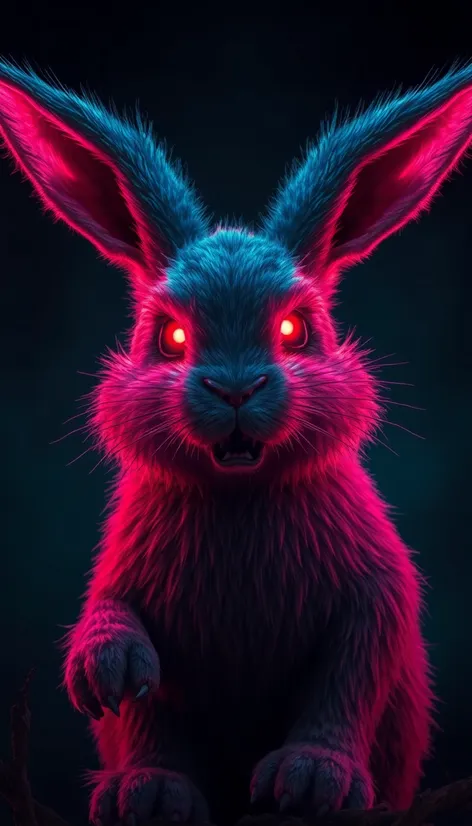 creepy giant bunny