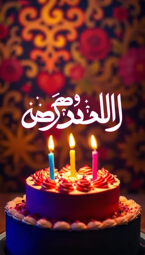 arabic of happy birthday