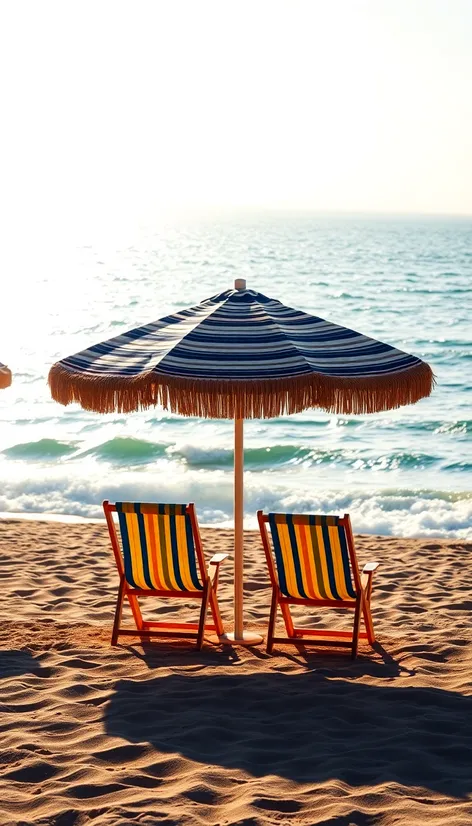 beach umbrella and beach