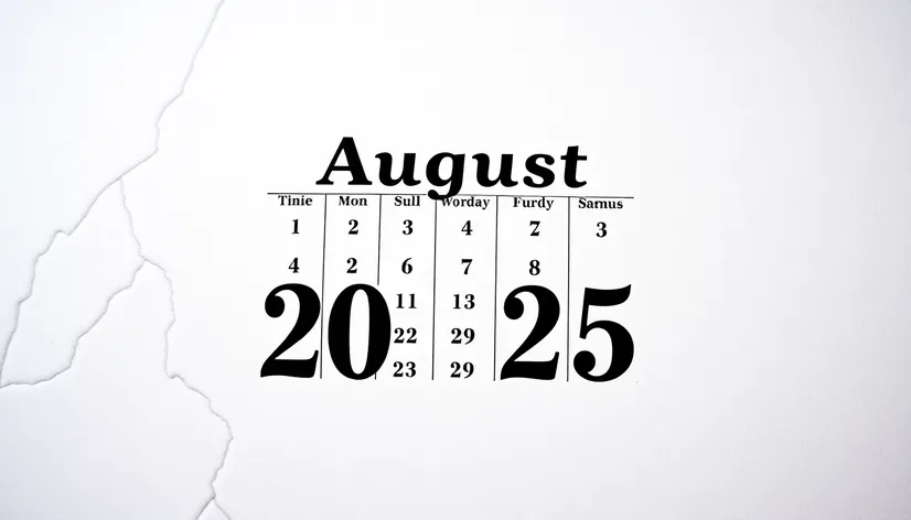 august 2025 calendar