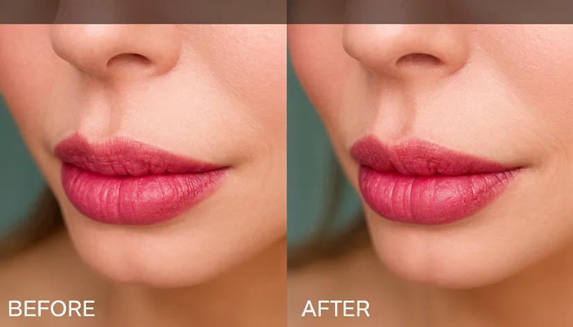 lip filler before and