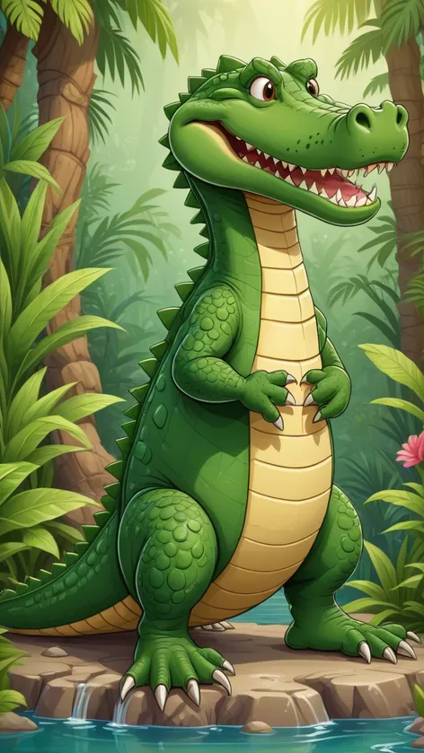 cartoon crocodile