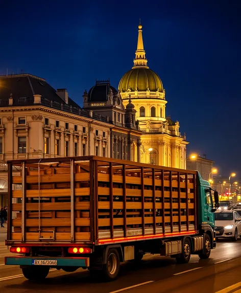 budapest cattle truck